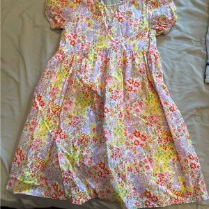 Tucker + Tate Floral Kids Dress - Red, Yellow, Green, Purple